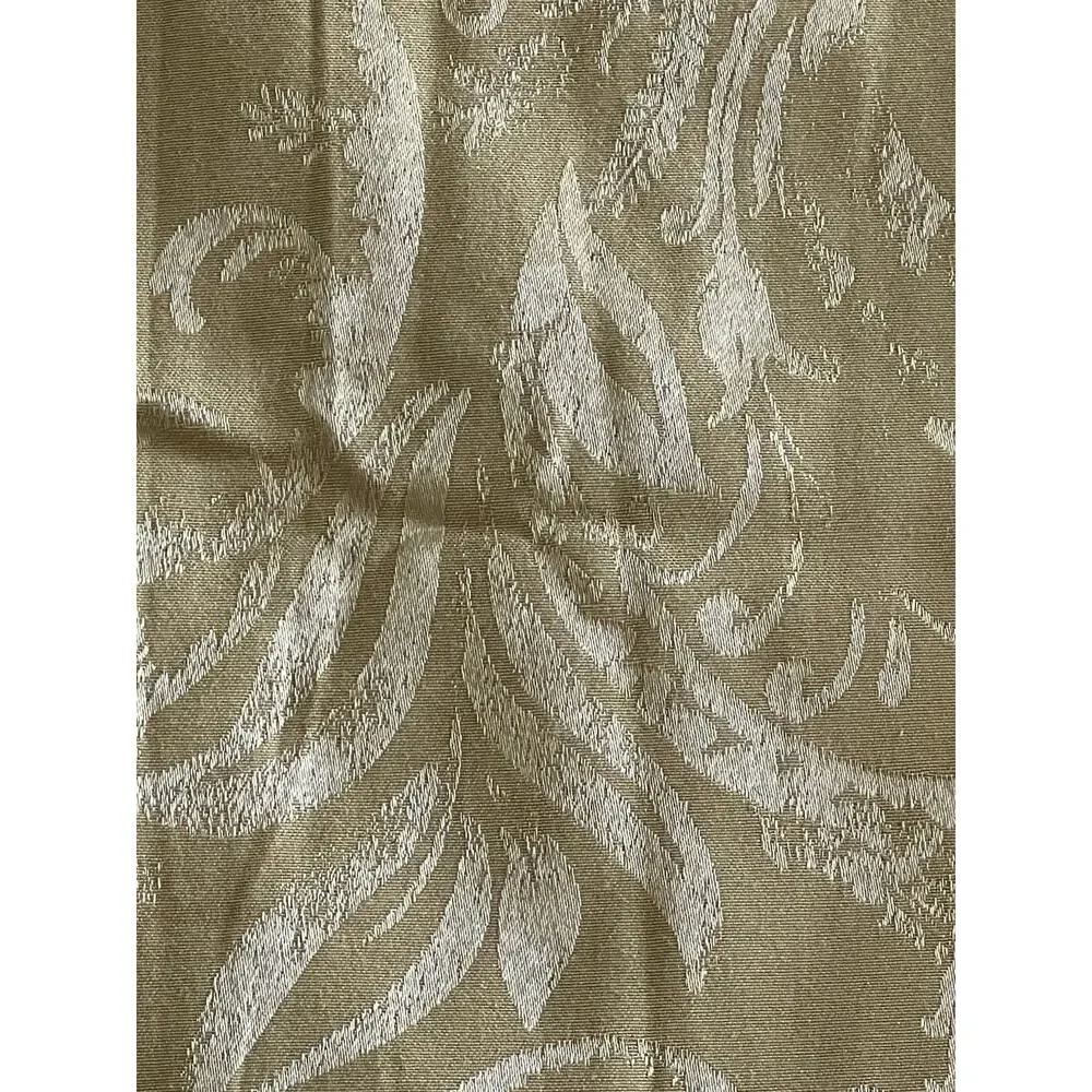 Damask Jacquard Gold Autumn Bronze Fabric Holiday Tablecloth 60x82